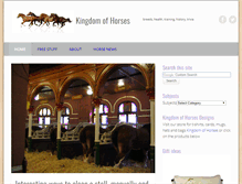 Tablet Screenshot of kingdomofhorses.com